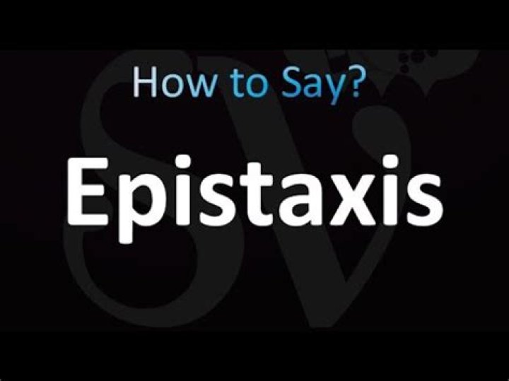 How to pronounce epistaxis